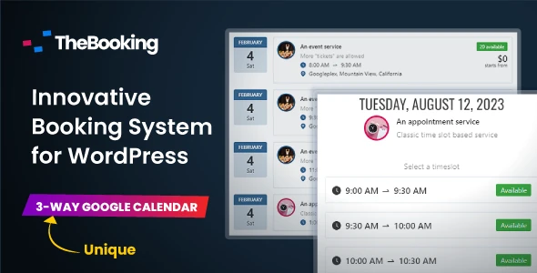 Team Booking – WordPress Booking and Appointment Scheduling System