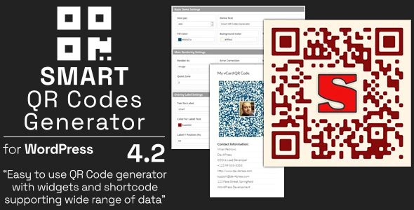 Smart QR Codes Generator – Plugin for WordPress