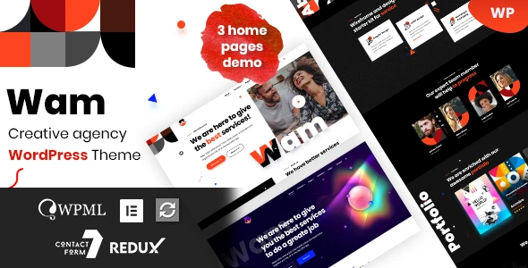 Wam – Creative Agency WordPress Theme