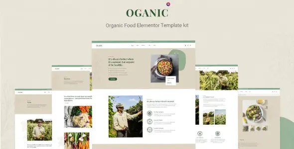 Oganic – Organic Food Elementor Template kit
