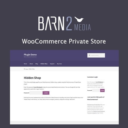 Barn2Media WooCommerce Private Store