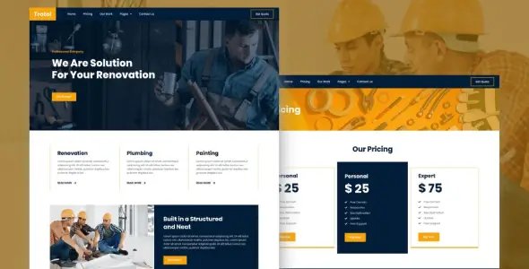 Trotol – Renovation Elementor Template Kit