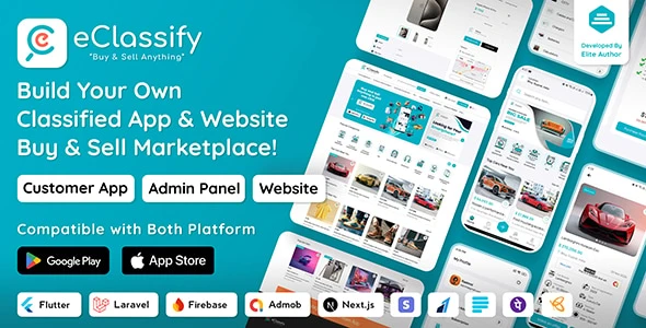 eClassify – Classified ads Buy and Sell Marketplace Flutter App with Laravel Admin Panel