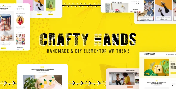 Crafty Hands – Arts & Workshop WordPress Theme