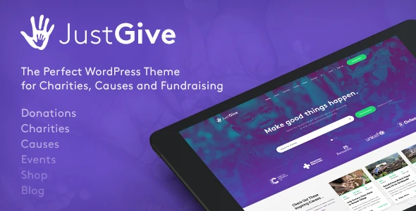 JustGive – Charity & Fundraising WordPress Theme