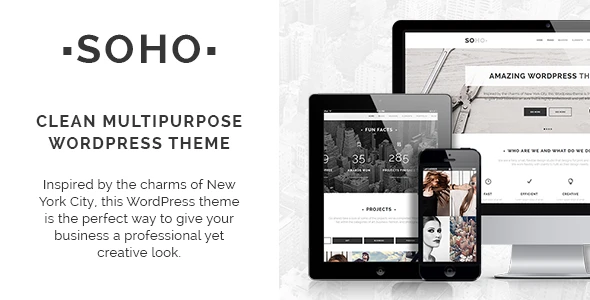 Soho – Clean Multipurpose WordPress Theme