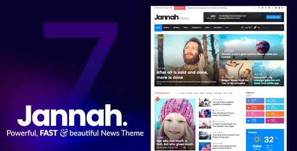 Jannah – Newspaper Magazine News BuddyPress WordPress Theme